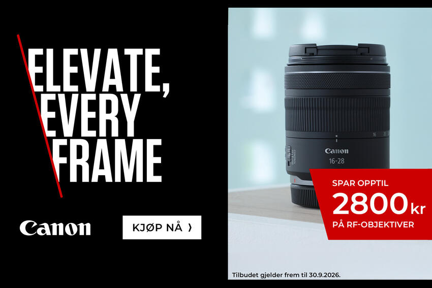 Direkterabatt på Canon-optikk